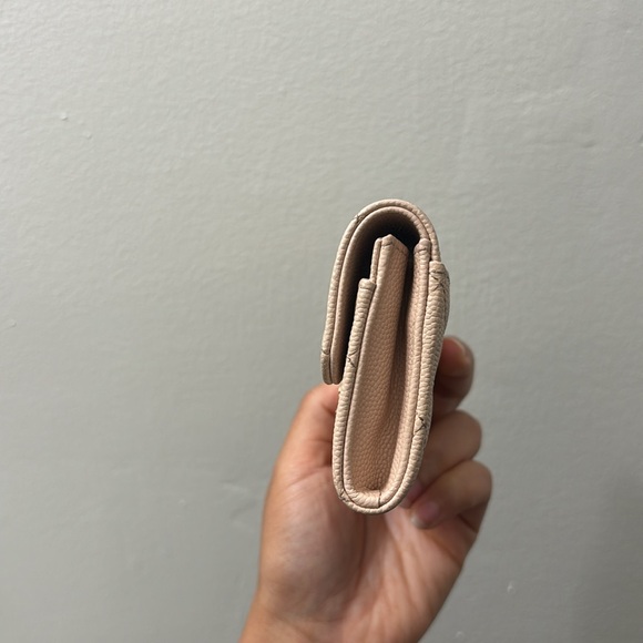 Caviar Quilted Flap Card Holder Wallet Light Pink - Picture 2 of 6